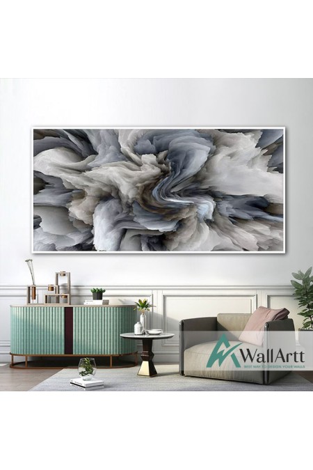 Abstract Mist Textured Partial Oil Painting