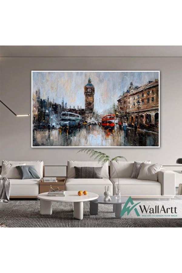 Big Ben Textured Partial Oil Painting