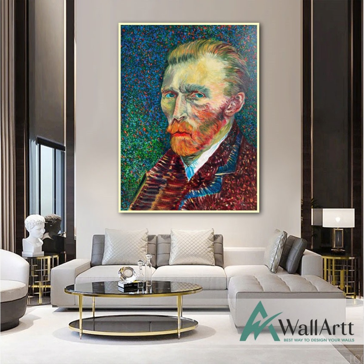Vincent Van Gogh Textured Partial Oil Painting
