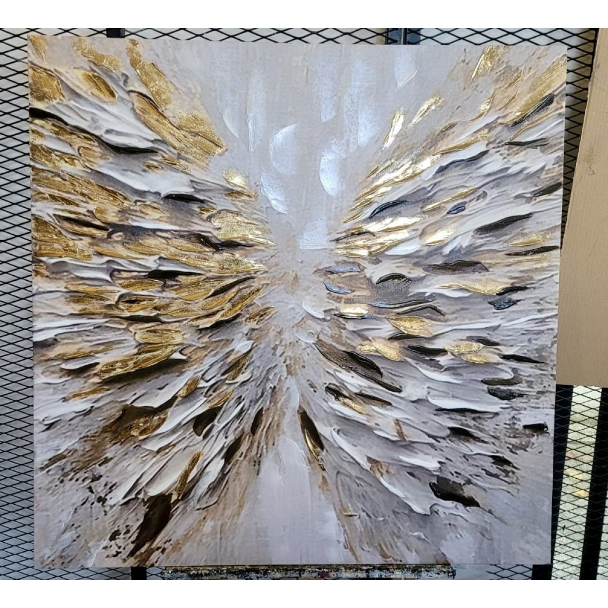Golden Wings 3d Heavy Textured Partial Oil Painting