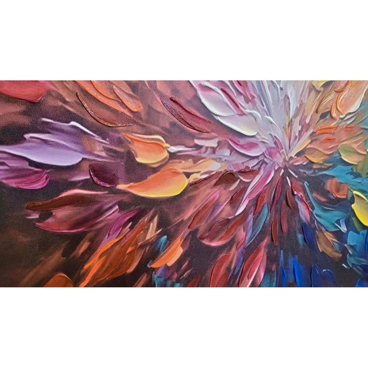 Color Eruption II 3D Heavy Textured Partial Oil Painting