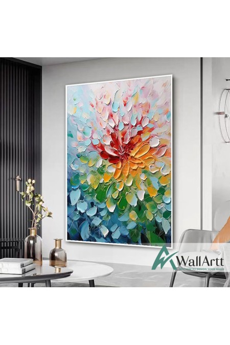 Color Sprinkles 3D Heavy Textured Partial Oil Painting