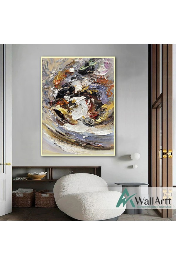 Storm 3D Heavy Textured Partial Oil Painting