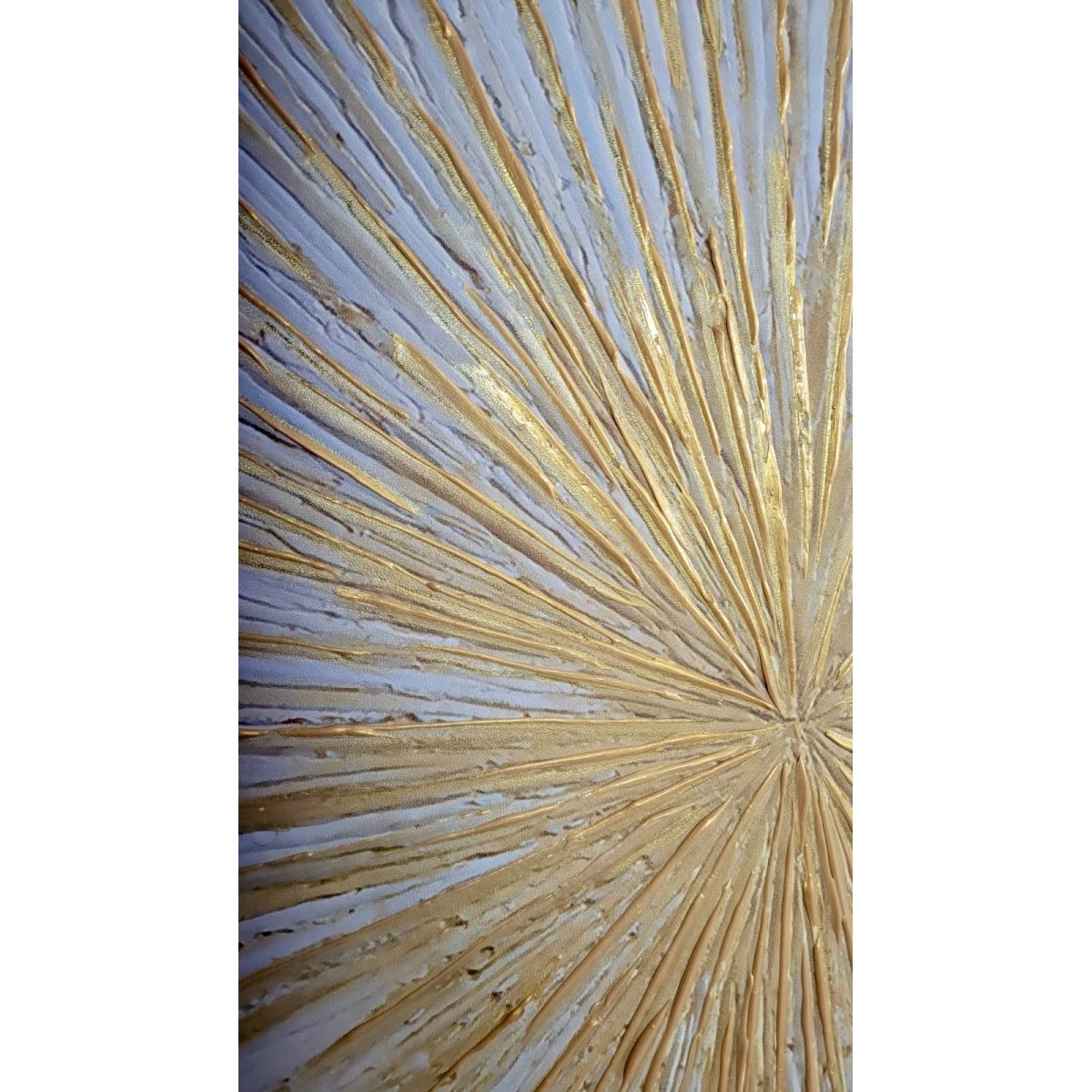 Gold Perspective 3D Heavy Textured Partial Oil Painting