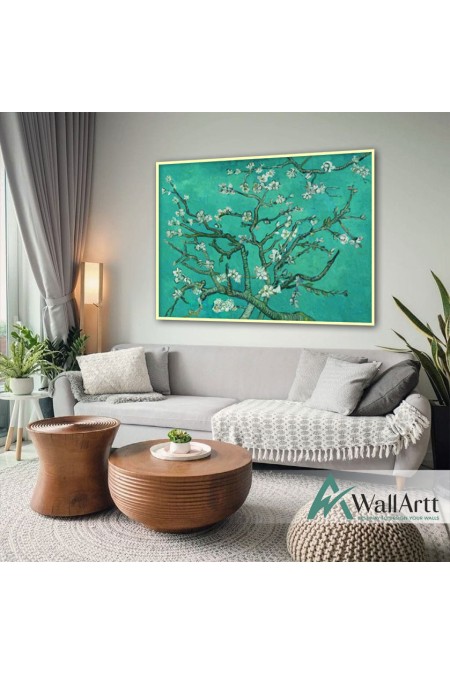 Van Gogh Almond Blossoms Textured Partial Oil Painting