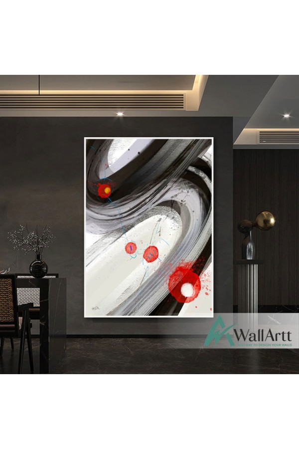 Crazy Universe Abstract Textured Partial Oil Painting