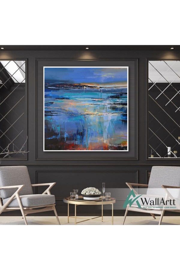 Abstract Nature Textured Partial Oil Painting