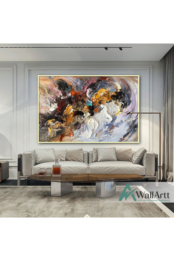 The Color Chaos Textured Partial Oil Painting
