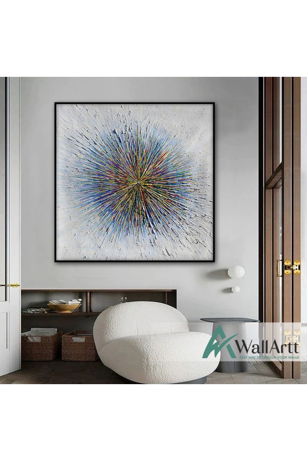 Gold Perspective Textured Partial Oil Painting