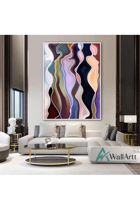 The Curves Textured Partial Oil Painting