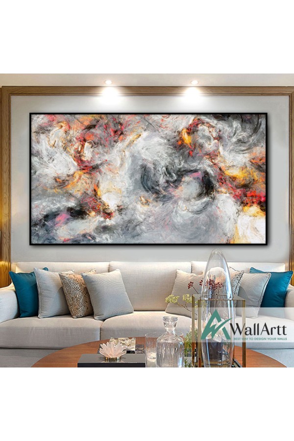 Deep Universe Abstract Textured Partial Oil Painting