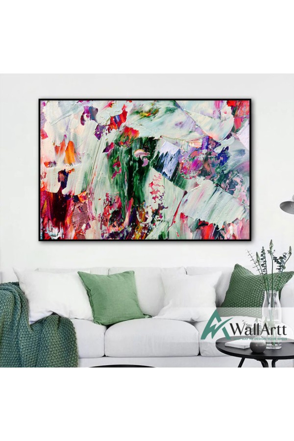 Colorful Life Textured Partial Oil Painting