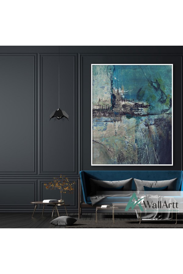 Abstract View Textured Partial Oil Painting