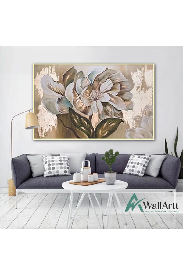 Gold Elegancy II Textured Partial Oil Painting