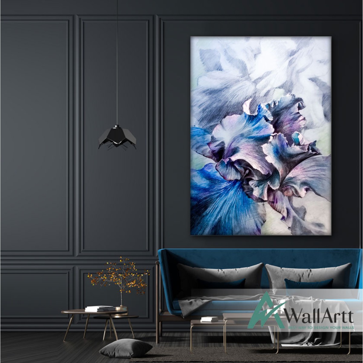Dance of a Flower Textured Partial Oil Painting