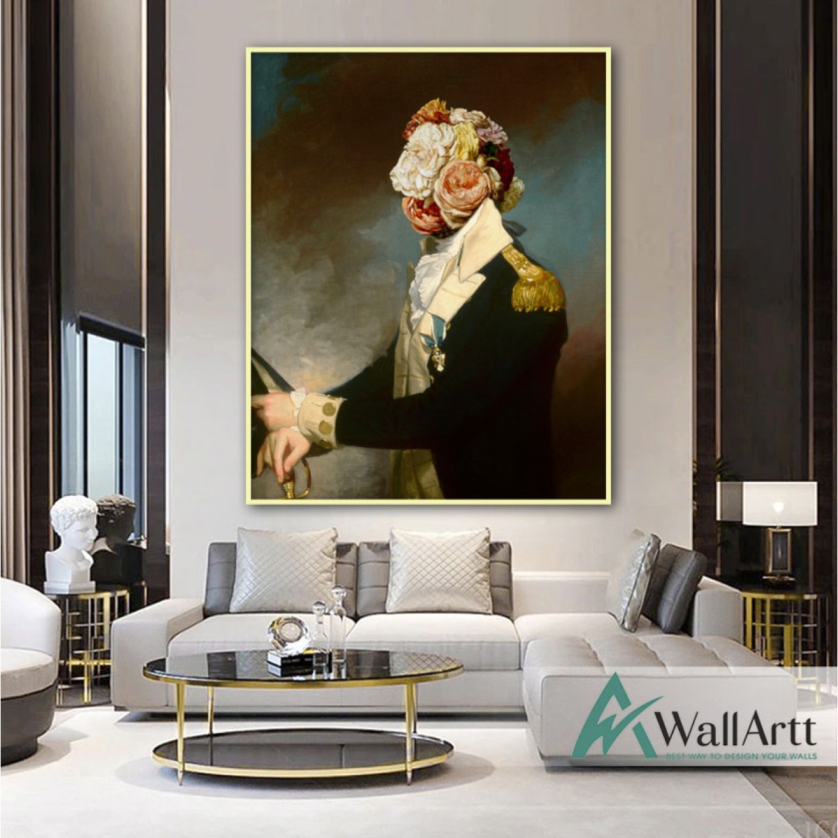 Magesty Royal Textured Partial Oil Painting