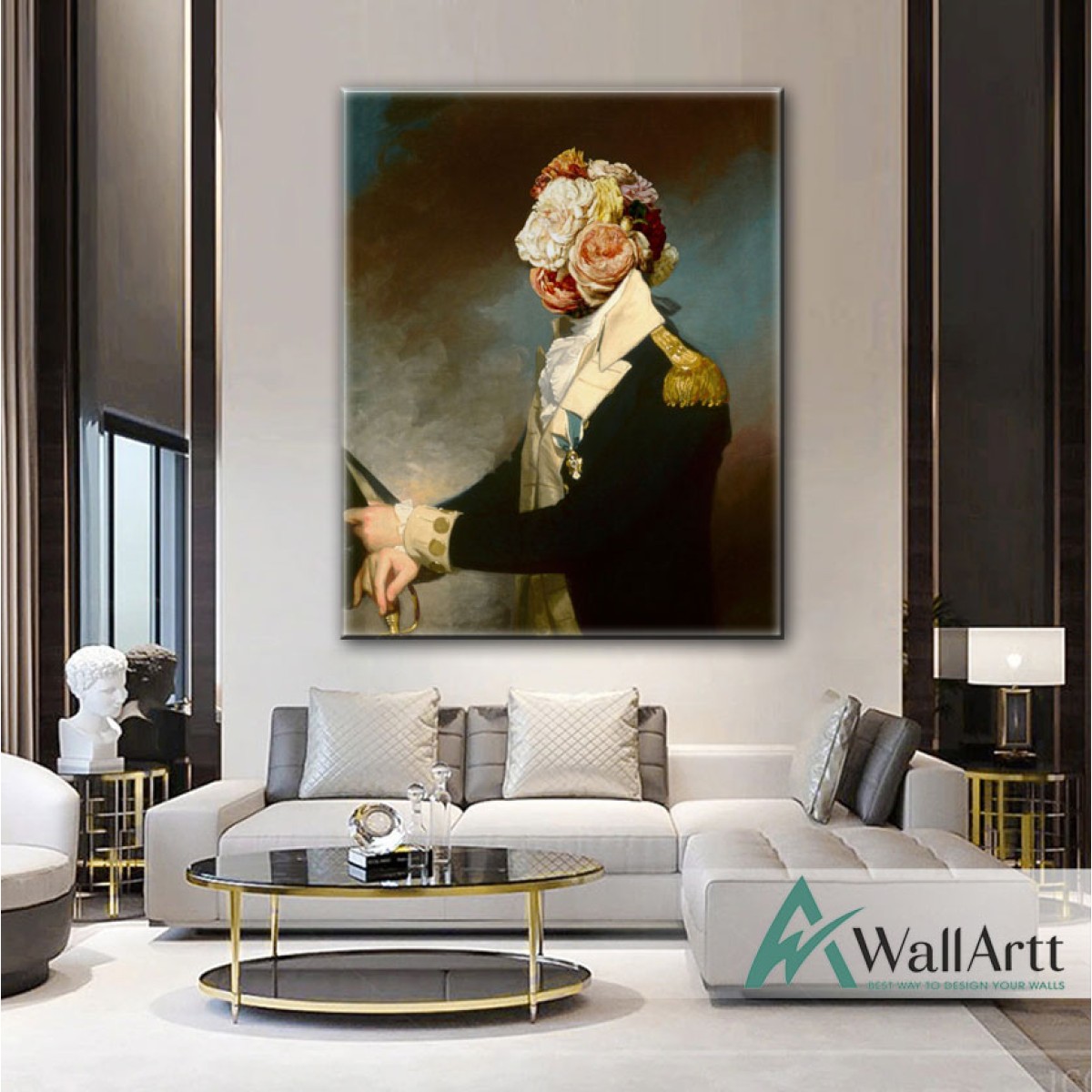 Magesty Royal Textured Partial Oil Painting