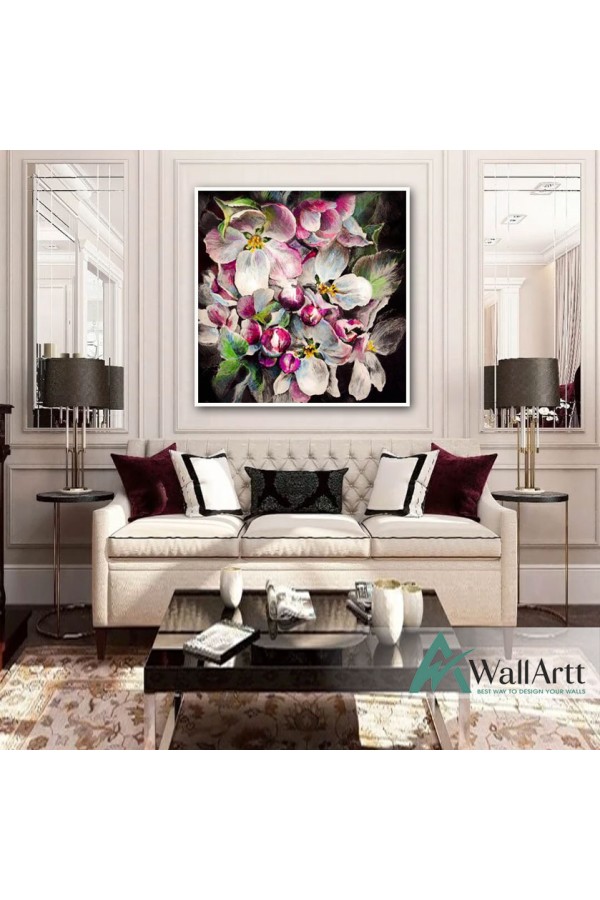 The Orchids Textured Partial Oil Painting