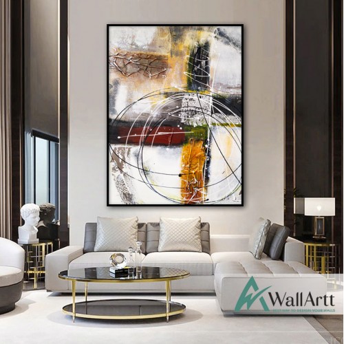 Abstract Wall Textured Partial Oil Painting